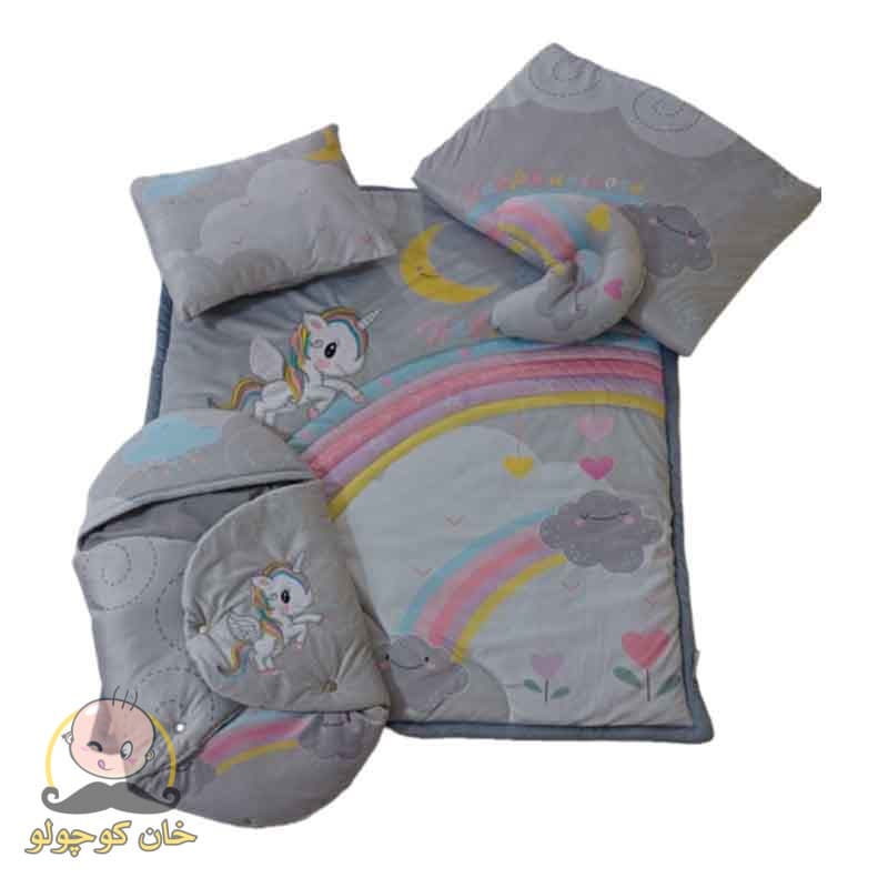 سرویس خواب مخمل نوزاد 5 تکه تکشاخ