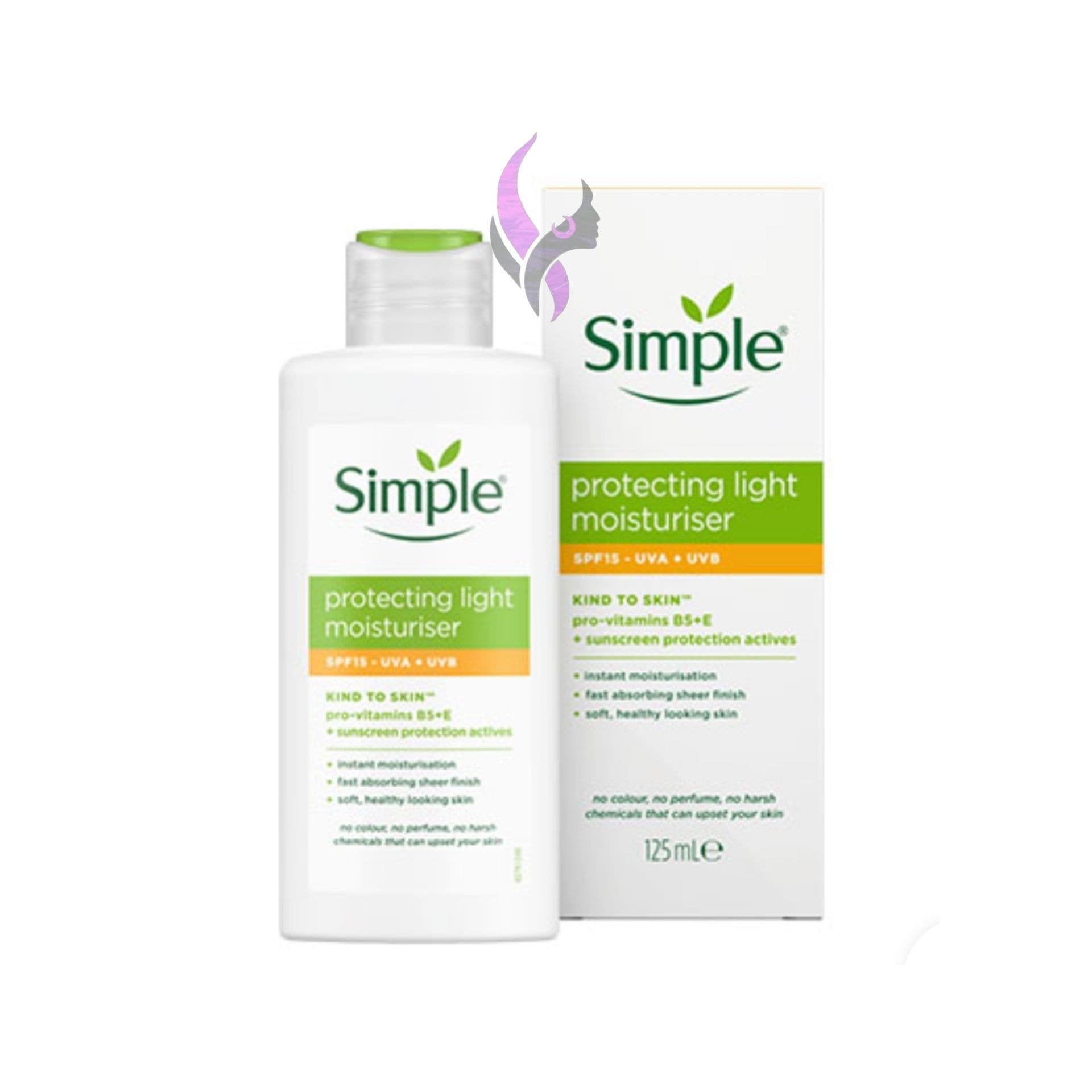 کرم آبرسان و مرطوب کننده spf دار لایت سیمپل Simple(125 میل)