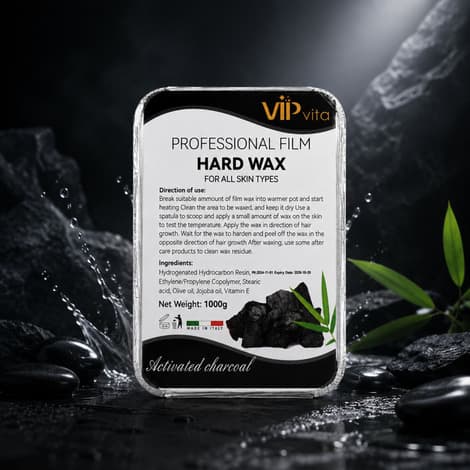 وکس هارد VIP Vita مدل Professional Film Hard Wax Activated Charcoal — تصویر ۲
