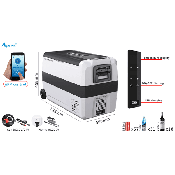 یخچال فریزر آلپیکول مدل T50 حجم 50 لیتر — تصویر ۴
