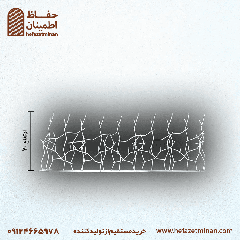 حفاظ شاخ گوزنی تراکم ۲۲ میلگرد ۸ — تصویر ۳