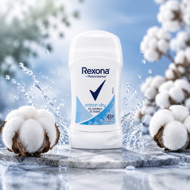 استیک ضدتعریق زنانه رکسونا مدل Cotton Dry MotionSense محافظت 48 ساعته — تصویر ۲