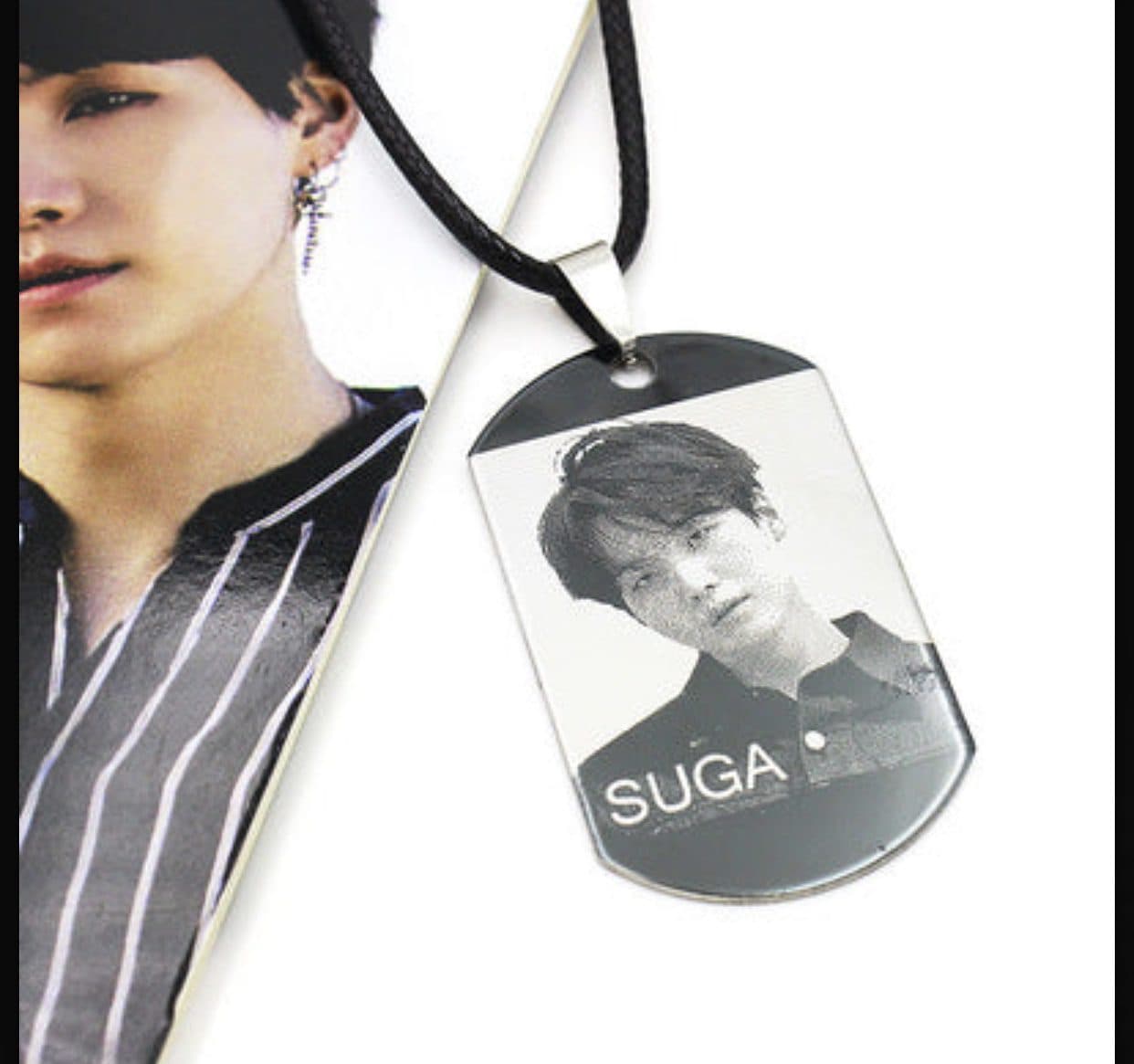 گردنبند اعضای BTS – سوگا Suga – طرح ۰۴