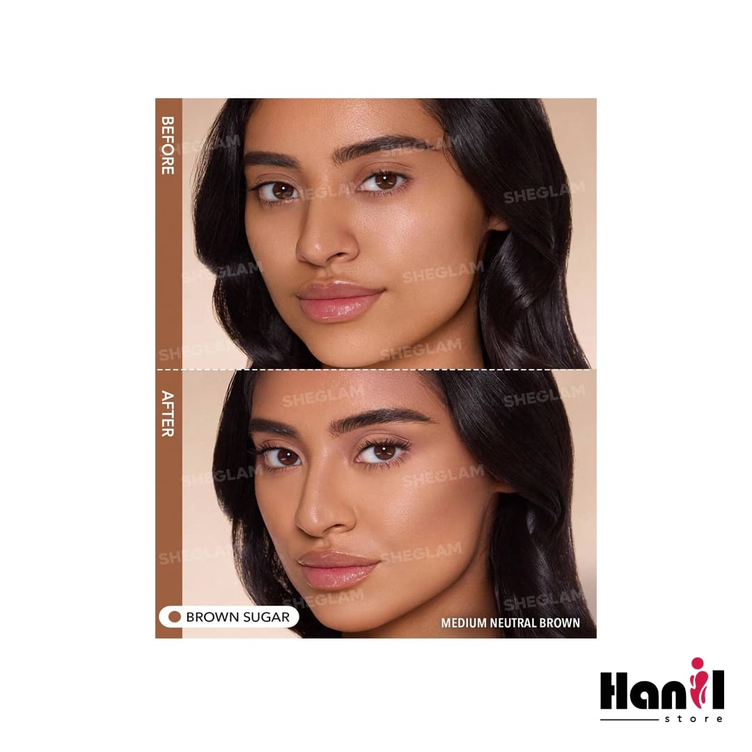 کانتور مایع دو سر شیگلم مدل Precision Sculpt، رنگ Brown Sugar — تصویر ۳