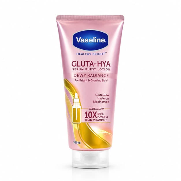 لوسیون بدن وازلین مدل Gluta-Hya Serum Burst Lotion Dewy Radiance