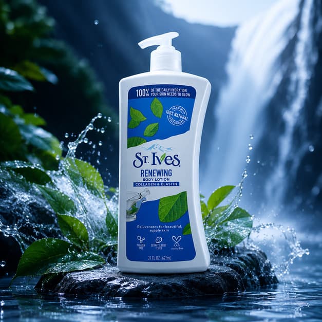 لوسیون بدن سنت ایوز مدل Renewing Body Lotion حاوی کلاژن و الاستین — تصویر ۵