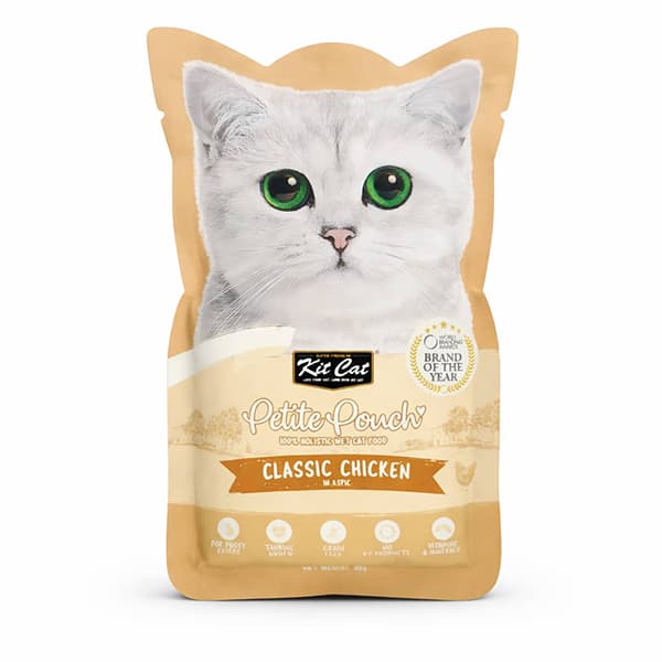 پوچ گربه کیت کت Petite Pouch طعم مرغ و گوشت (Chicken & Beef)