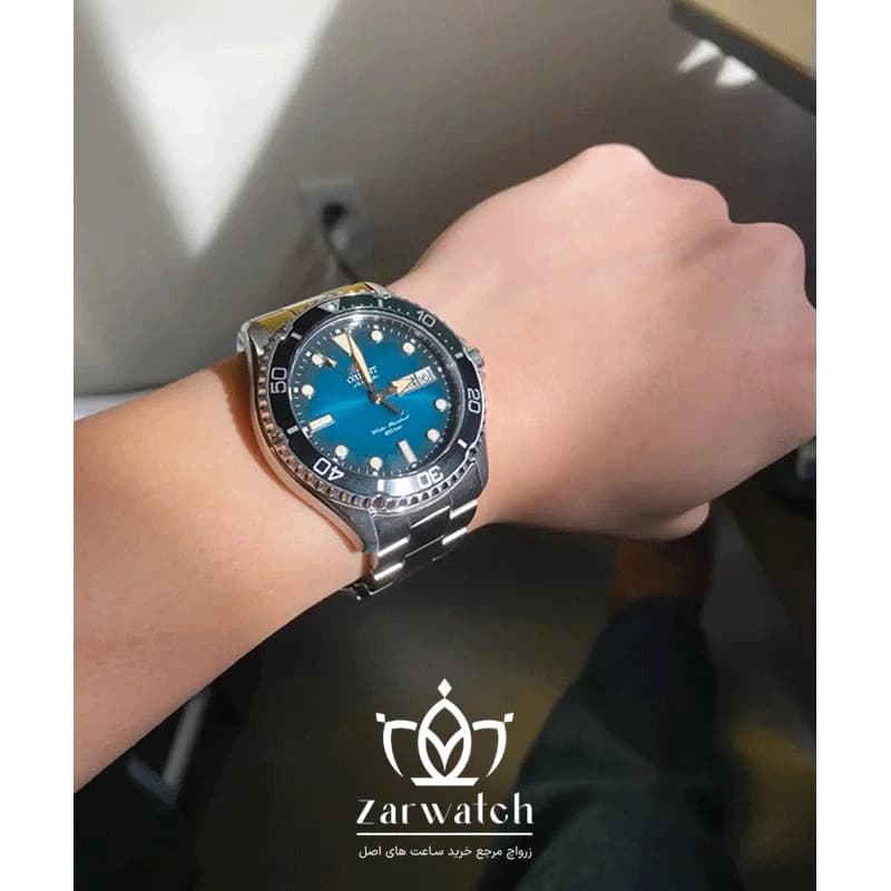ساعت مچی مردانه اورینت مدل RA-AA0811E19B Orient – صفحه آبی مشکی – بند استیل — تصویر ۴