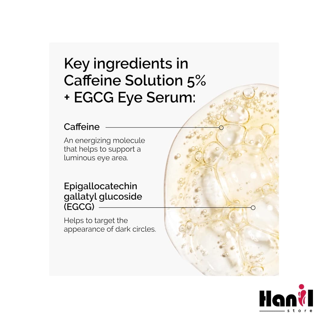 سرم دور چشم کافئین 5% + EGCG اوردینری (ضد پف و تیرگی) — تصویر ۴