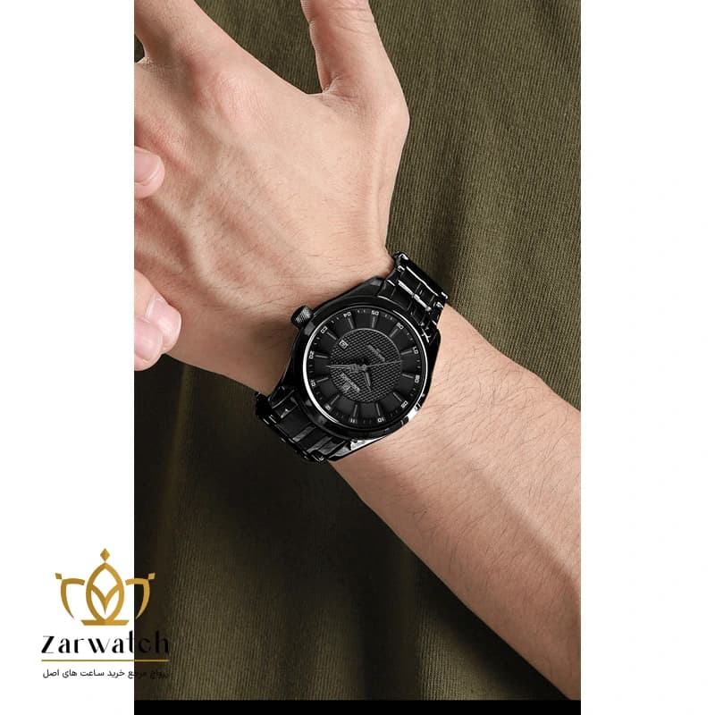 ساعت مردانه ناوی فورس – صفحه مشکی – بند استیل مشکی – Naviforce 8032s-BGY — تصویر ۳