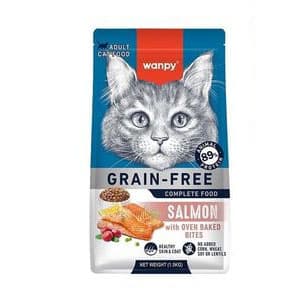 غذای خشک گربه ونپی بدون غلات طعم ماهی Wanpy Grain Free Salmon ( 1.5 کیلویی)
