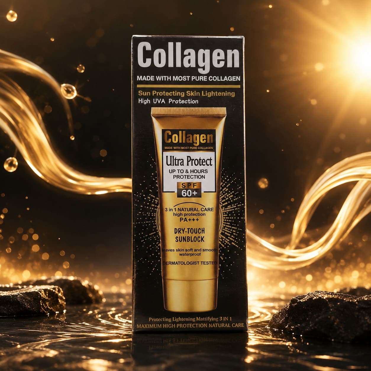 کرم ضدآفتاب Collagen Ultra Protect SPF 60+ مدل Dry Touch Sunblock — تصویر ۵