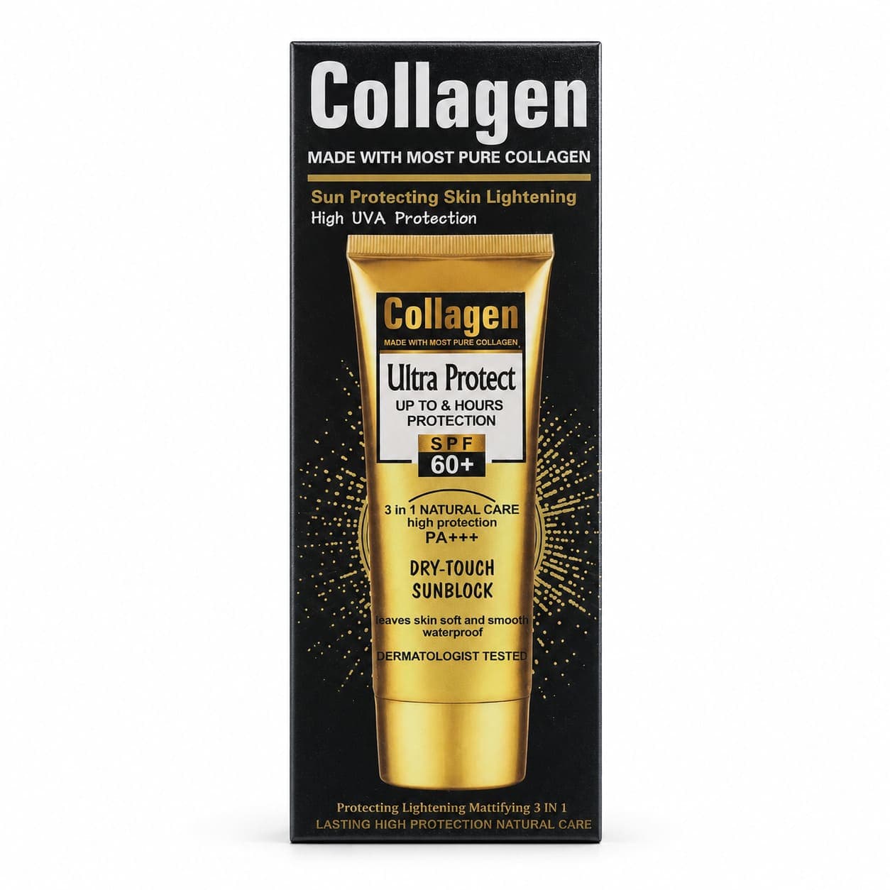 کرم ضدآفتاب Collagen Ultra Protect SPF 60+ مدل Dry Touch Sunblock