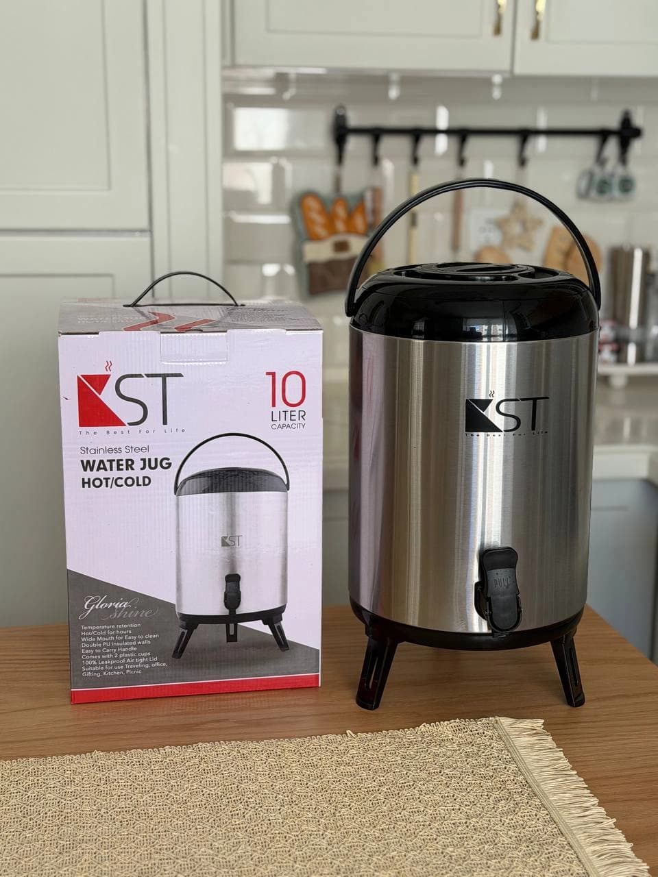 کلمن استیل KST در سه ظرفیت 6، 8 و 10 لیتری — تصویر ۸