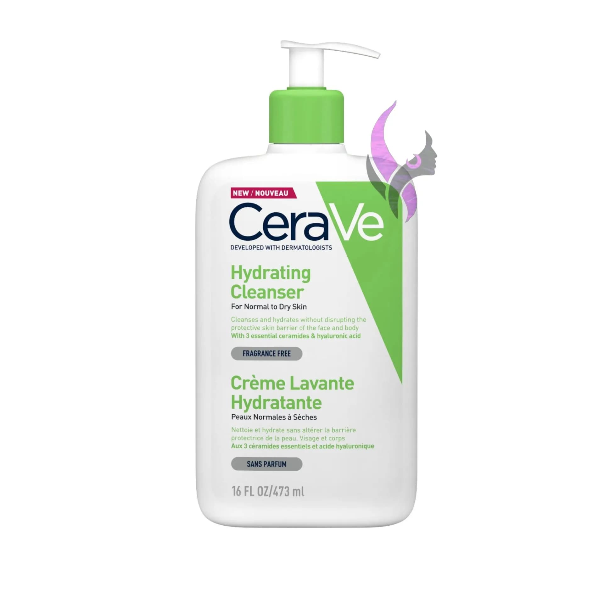 شوینده غیر کف کننده مناسب پوست های معمولی تا خشک سراوی حجم 473 میلCerave