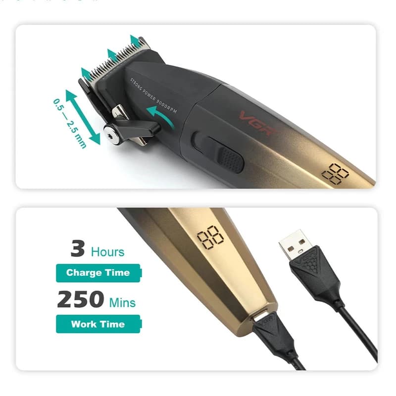 ماشین اصلاح موی سر و صورت VGR مدل V-003 — تصویر ۴