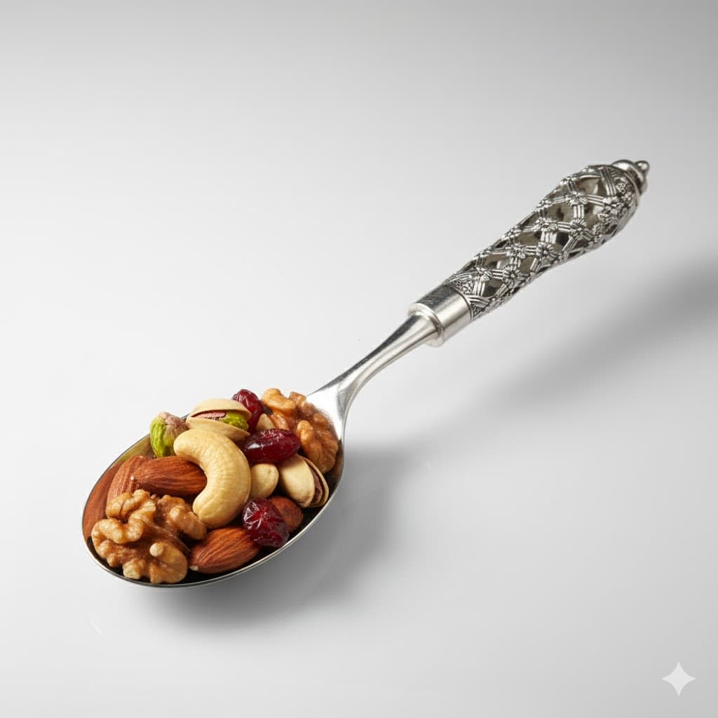 قاشق آجیل استیل یونیک کد 7090 — تصویر ۲