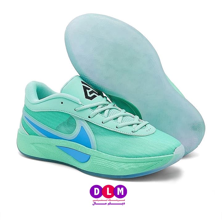کفش بسکتبال نایک زوم فریک 6 رنگ سبز آبی/ Nike Zoom Freak 6 — تصویر ۲