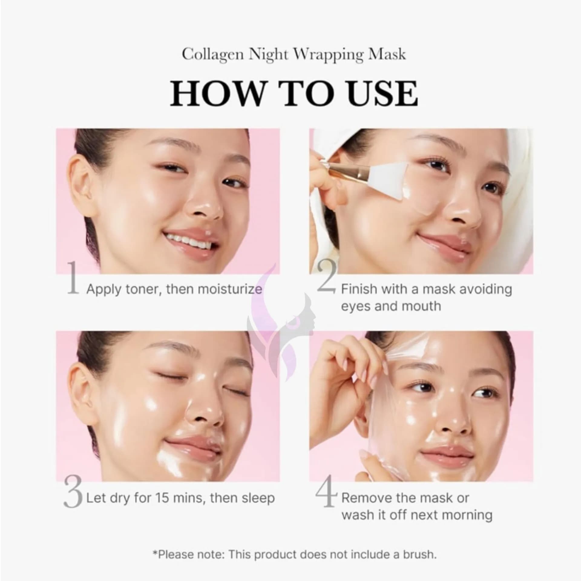ماسک شب مرطوب کننده و جوانساز کلاژن مدی کیوب Medicube مدل Collagen Night Wrapping Mask(75 میل) — تصویر ۲