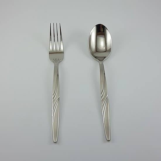 قاشق چنگال 12 پارچه استیل یونیک کد 5743 — تصویر ۲