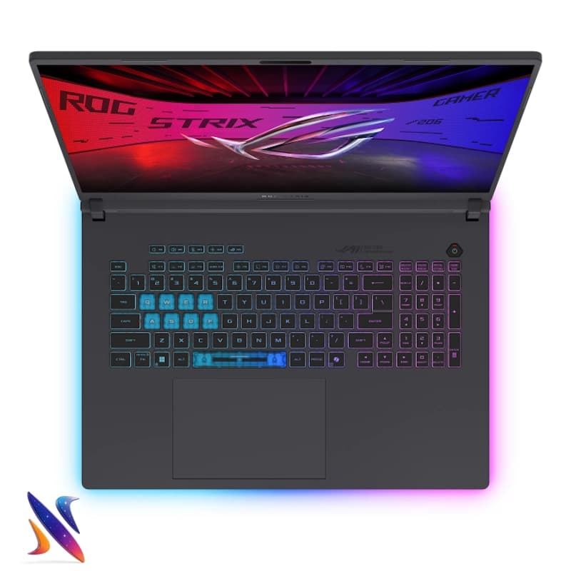 لپ تاپ 18 اینچی گیمینگ ایسوس Asus ROG Strix G815LR Core ULTRA 9-275HX 32GB 1TB 12G-RTX5070Ti Nvidia Graphics 240Hz 2K + Bag & Mouse — تصویر ۷