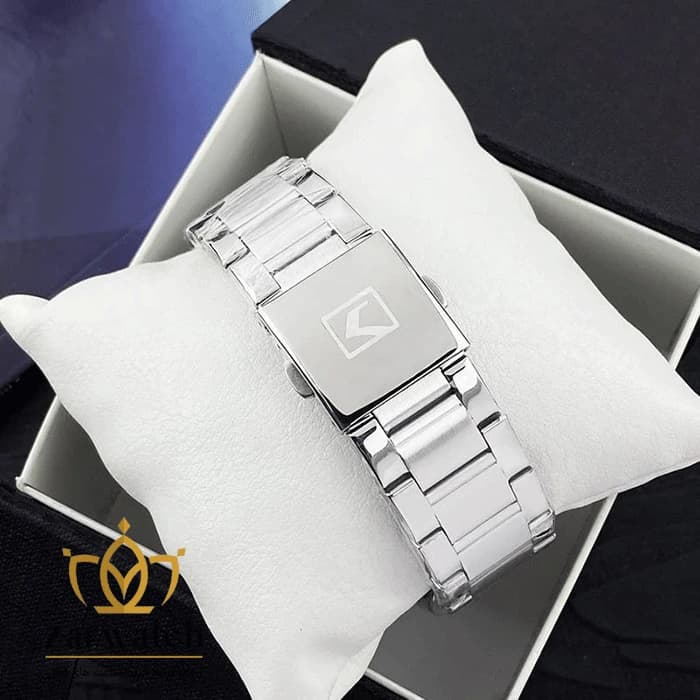 ساعت مچی مردانه کارن مدل 8355-BLUE – صفحه آبی – بند استیل — تصویر ۴