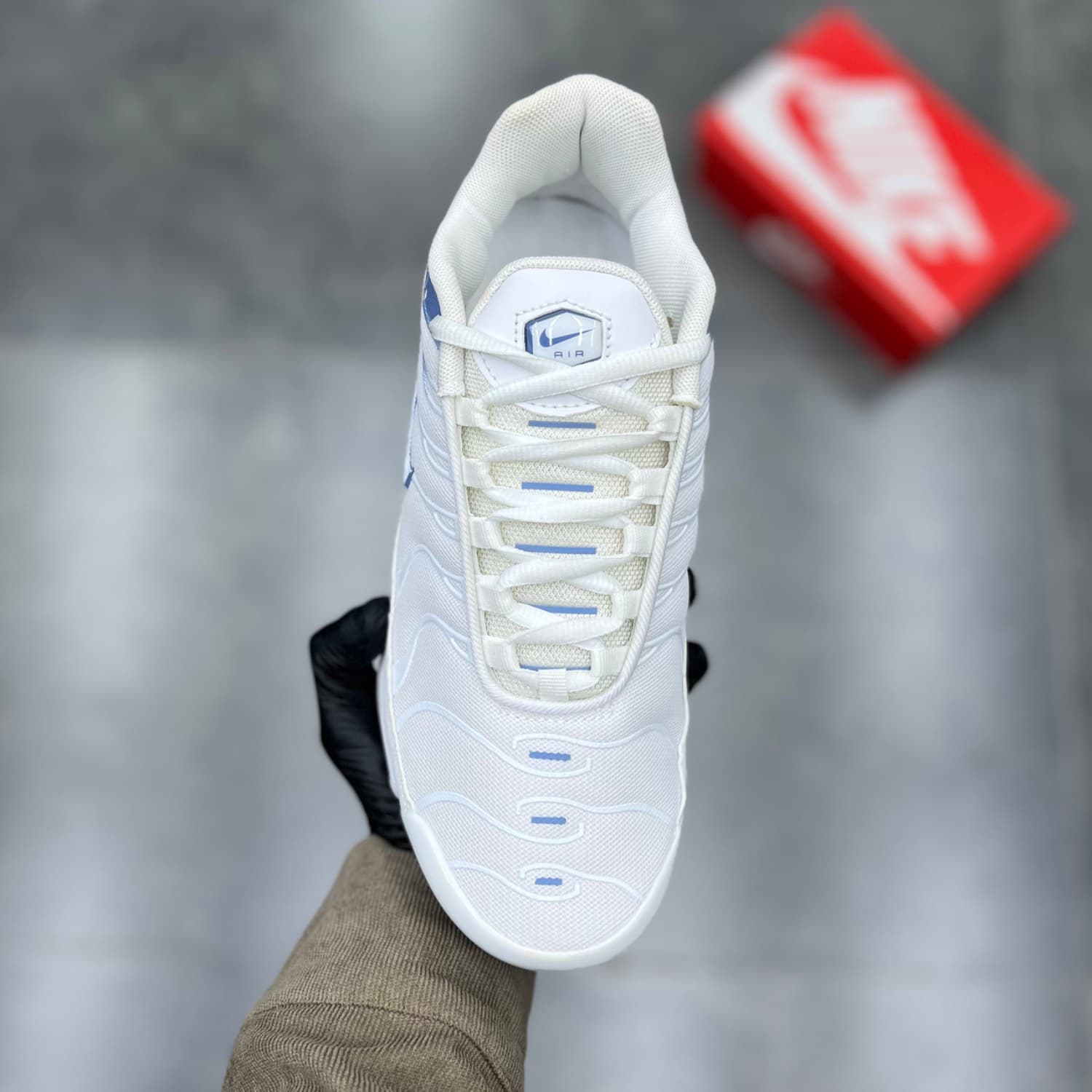نایک ایرمکس پلاس تی ان سفید آبی Nike Air Max Plus Tn Blue White — تصویر ۲