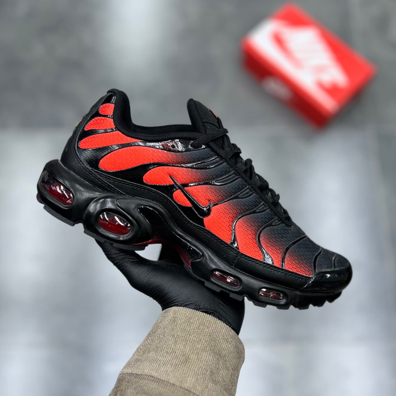 نایک ایرمکس تی ان مشکی قرمز Nike Air Max Plus Tn Red Black