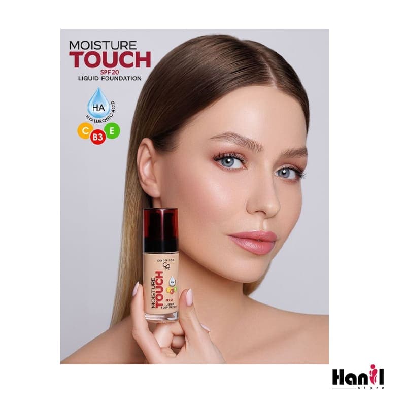 کرم پودر گلدن رز مدل MoistureTouch — تصویر ۴