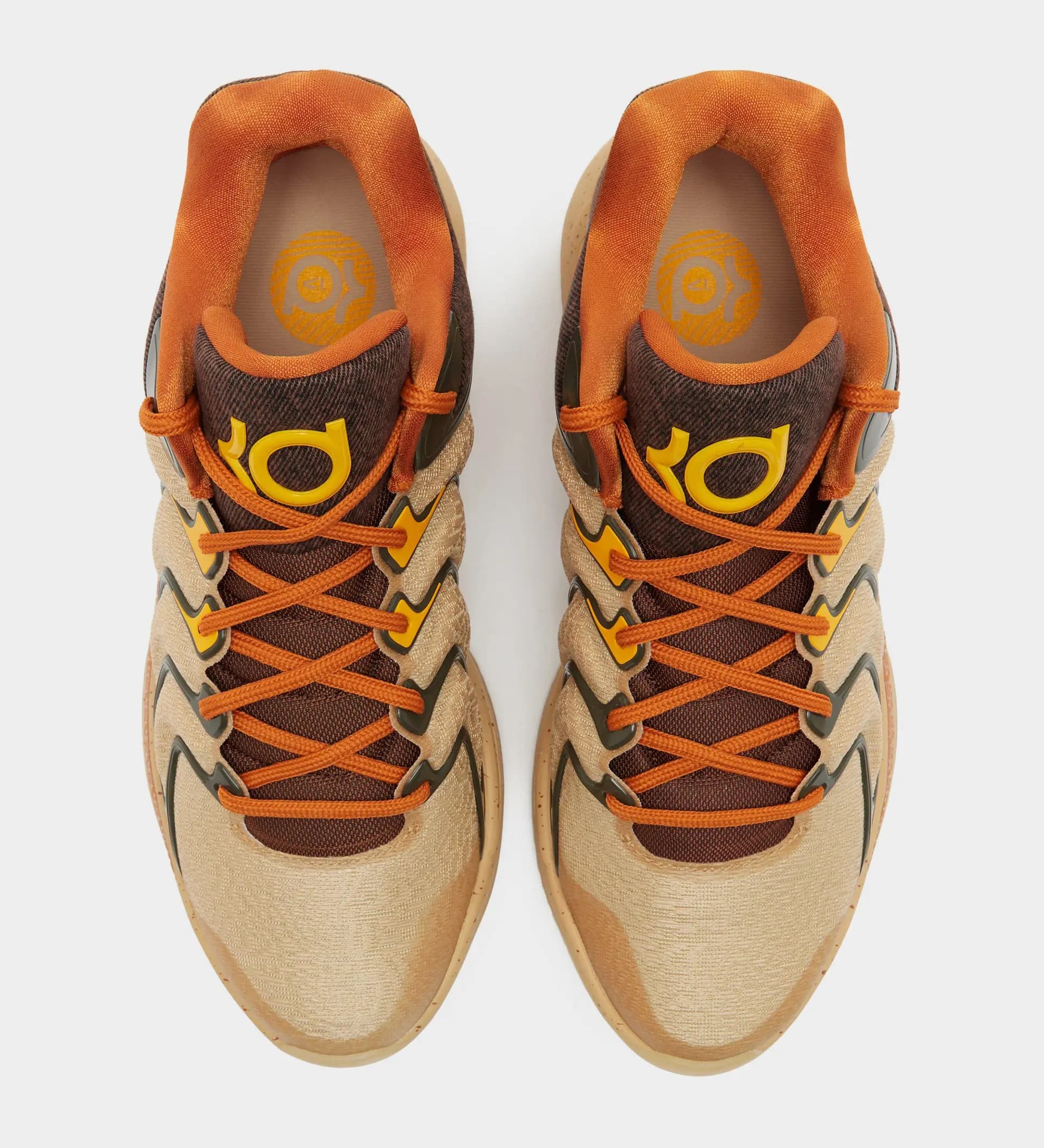 کفش بسکتبال نایکی کِی دی 17 رنگ کرم Nike kd17 — تصویر ۳