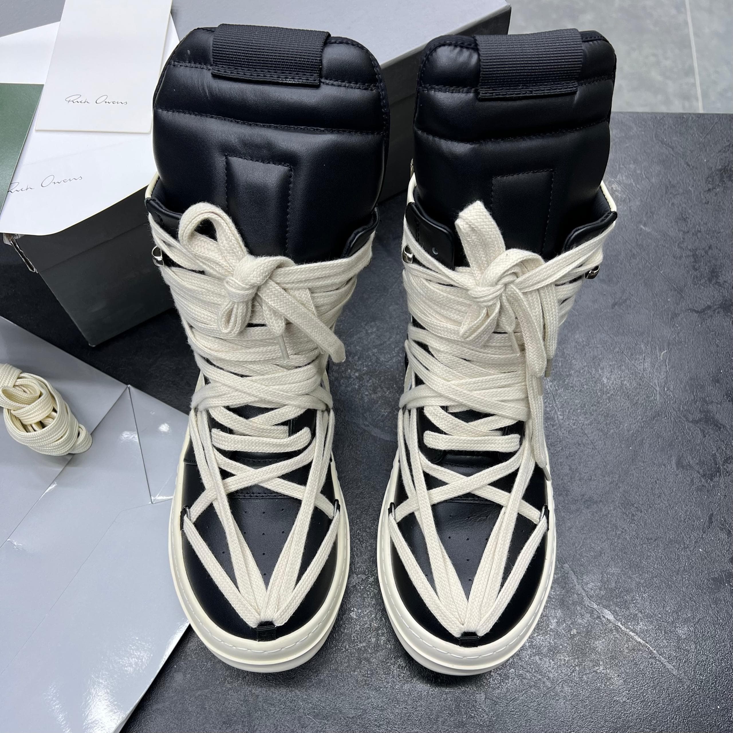 ریک اونز دارک شدو های (رپلیکا کوالیتی) RICK OWENS DRKSHDW CONCORDIANS MEGALACE HIGH — تصویر ۲