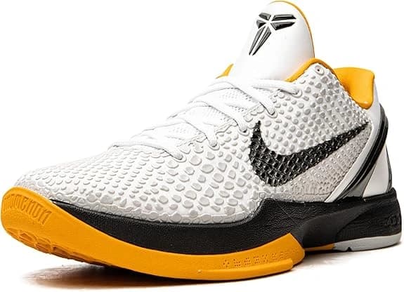 کفش بسکتبال نایکی کوبی 6 رنگ سفید و زرد – Nike Kobe 6 White Yellow — تصویر ۲