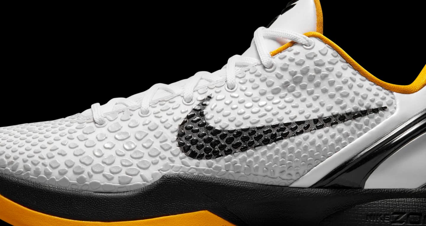 کفش بسکتبال نایکی کوبی 6 رنگ سفید و زرد – Nike Kobe 6 White Yellow — تصویر ۳