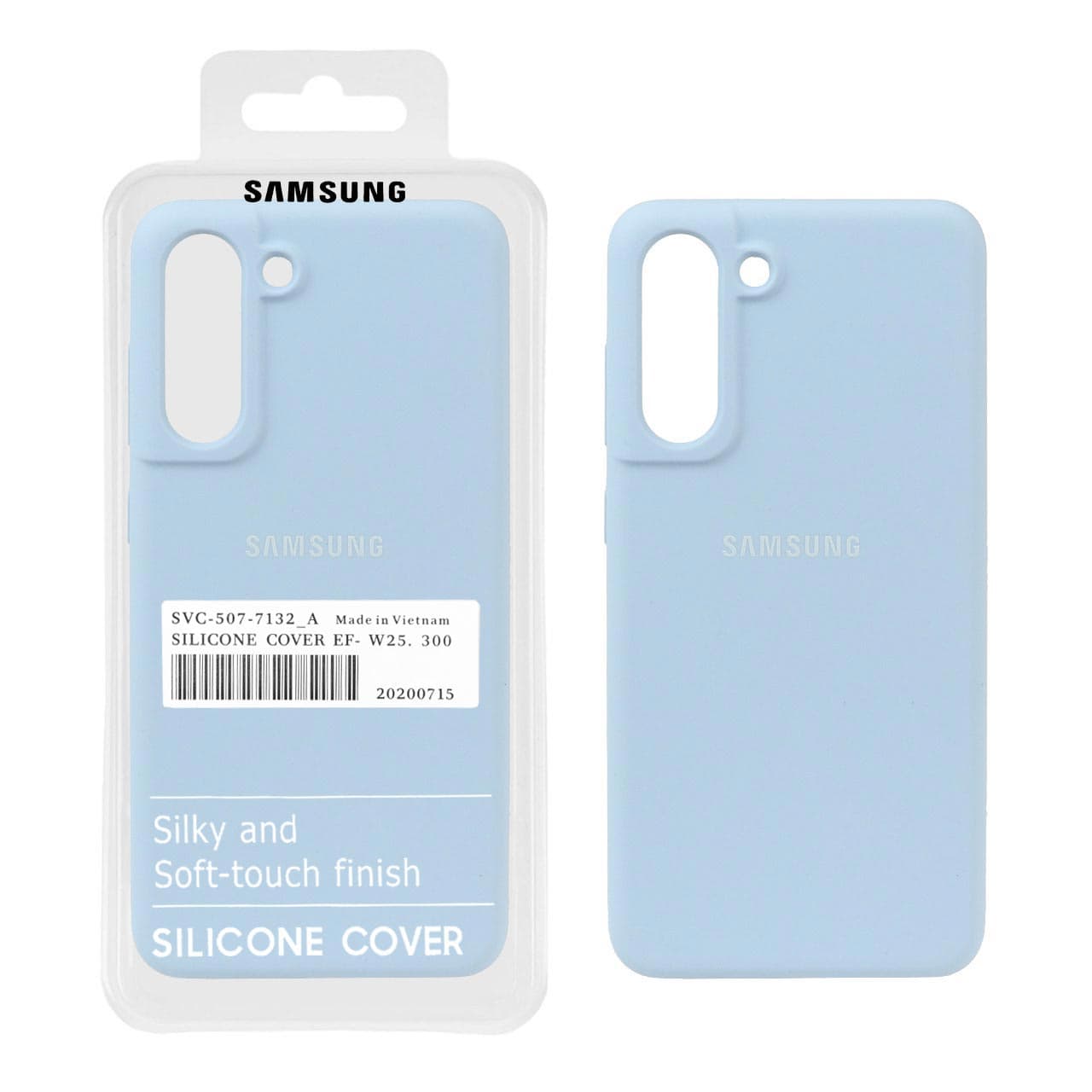 قاب سیلیکونی پاک کنی اورجینال درجه یک Samsung Galaxy S21 FE – آبی آسمانی (پک دار)