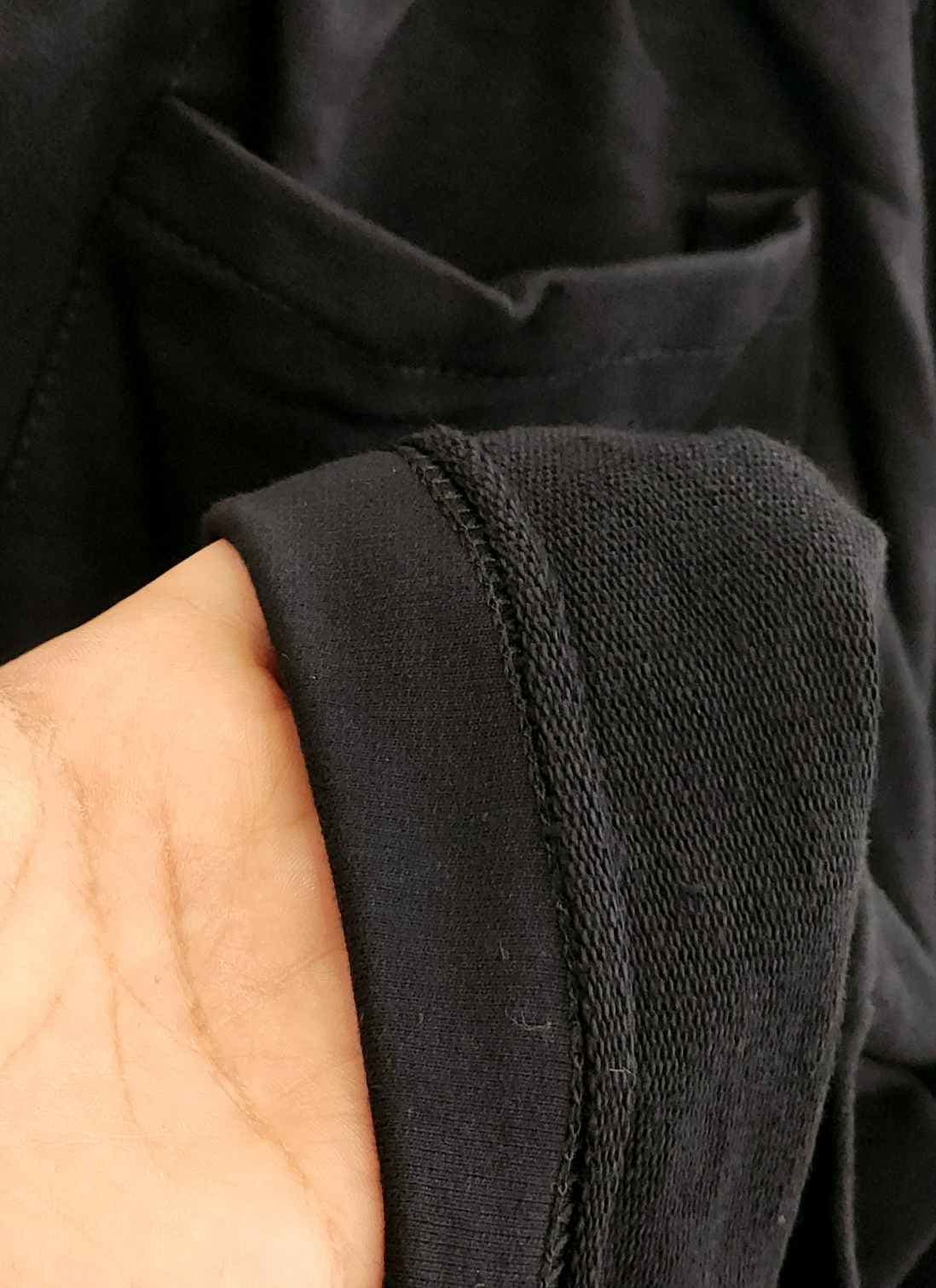 شلوارک دورس مشکی ساده کد 2880 — تصویر ۲