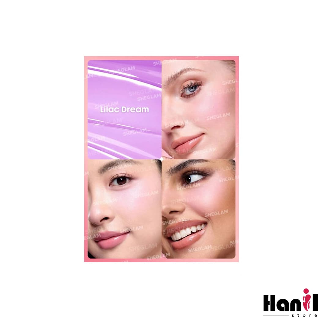 رژ گونه مایع شیگلم مدل Color Bloom رنگ Lilac Dream — تصویر ۳
