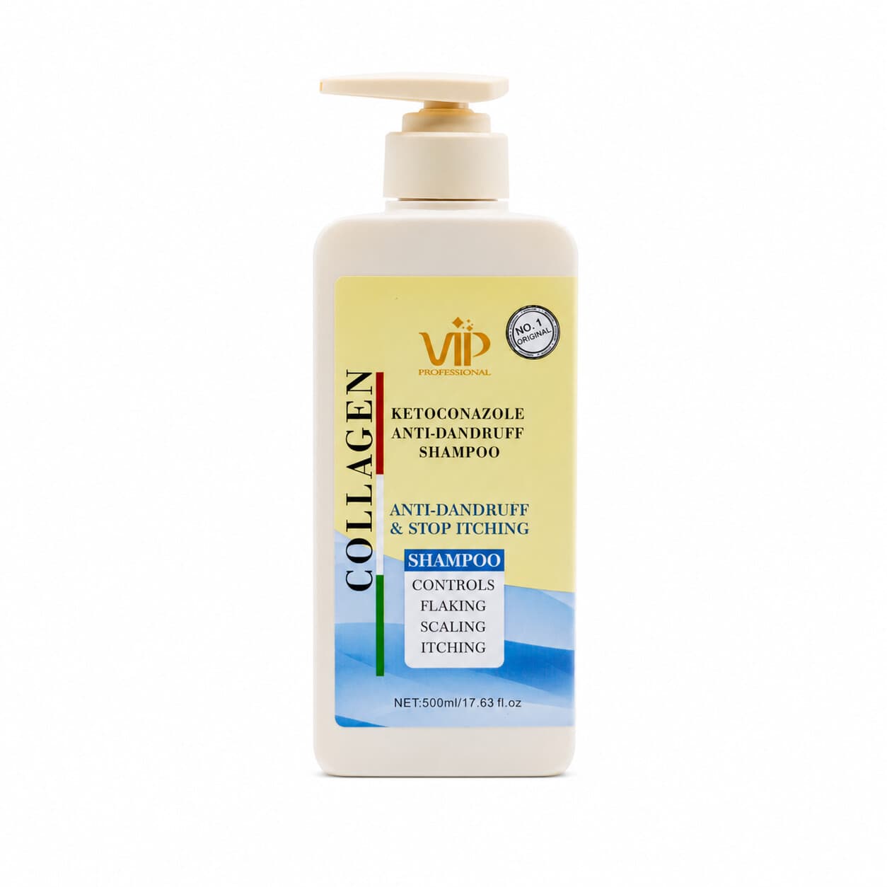 شامپو ضد شوره کتوکونازول VIP Professional مدل Anti-Dandruff حجم 500 میل