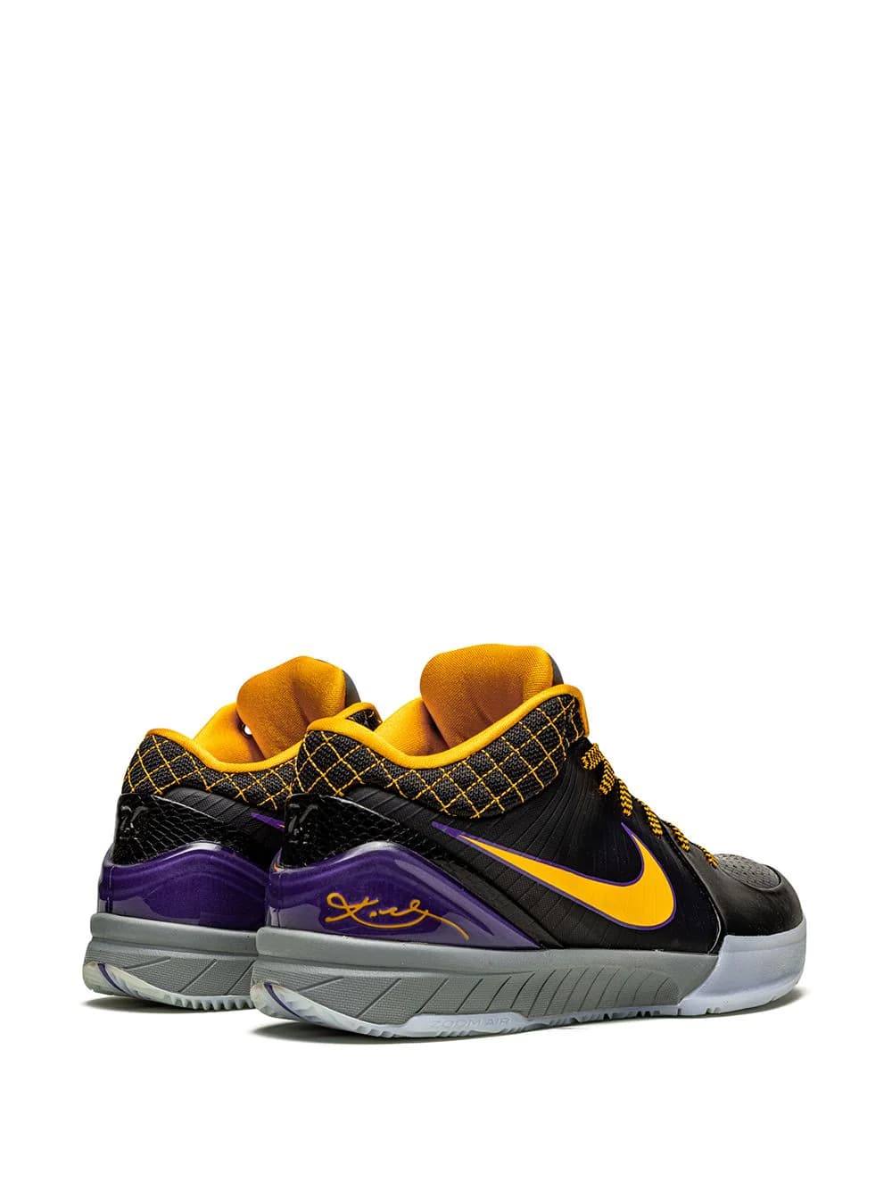 کفش بسکتبال نایکی کوبی 4 رنگ مشکی زرد – Nike Kobe 4 — تصویر ۴
