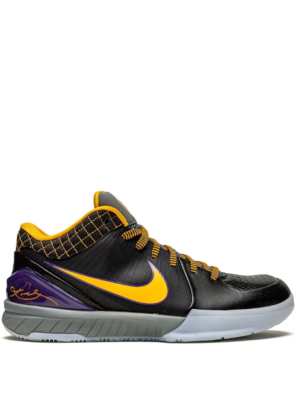 کفش بسکتبال نایکی کوبی 4 رنگ مشکی زرد – Nike Kobe 4 — تصویر ۳