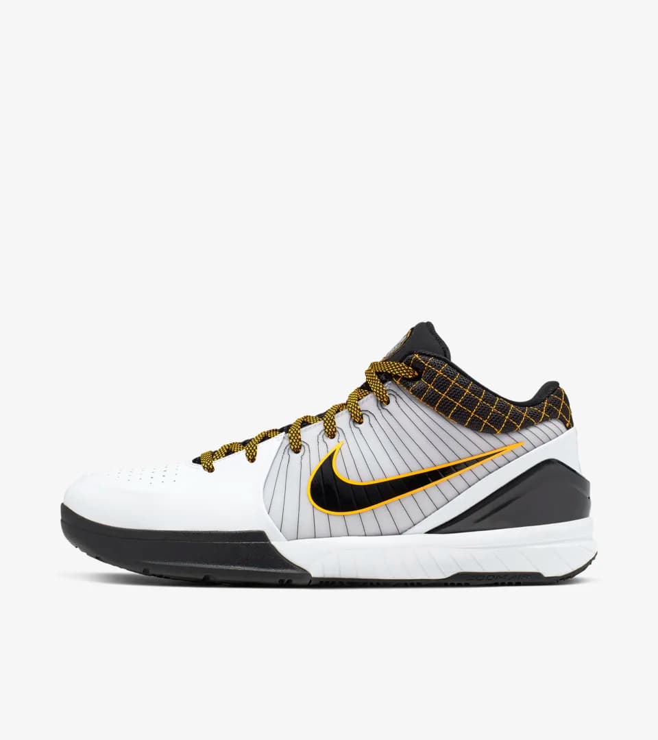 کفش بسکتبال نایکی کوبی 4 رنگ سفید مشکی – Nike Kobe 4 — تصویر ۳