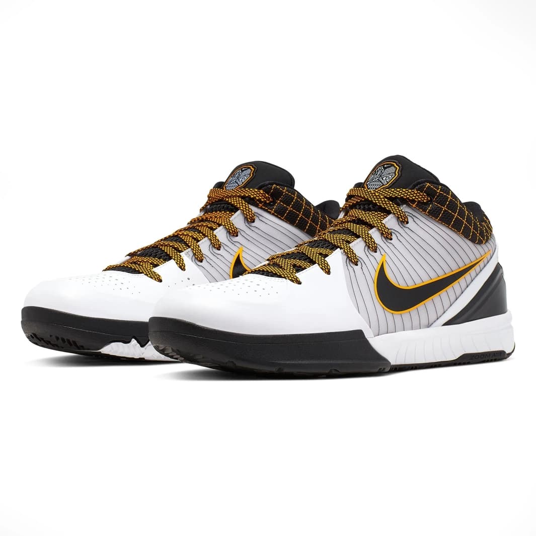 کفش بسکتبال نایکی کوبی 4 رنگ سفید مشکی – Nike Kobe 4