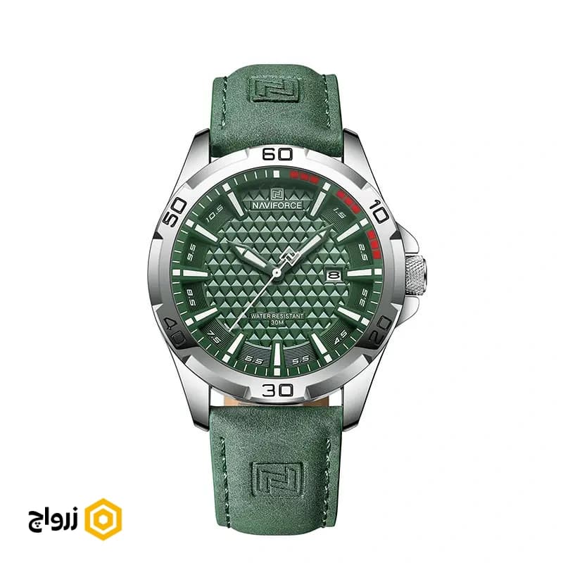 ساعت مردانه ناوی فورس Naviforce SGN8023 – بند سبز