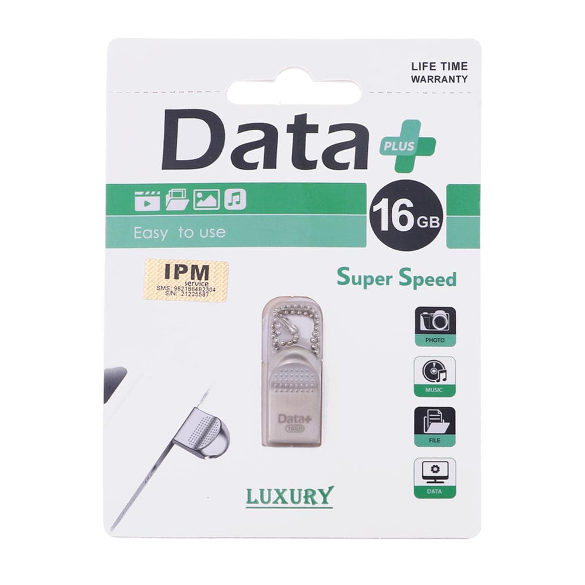 Data Plus LUXURY USB2.0 Flash Memory-16GB -گارانتی مادام العمر IPM