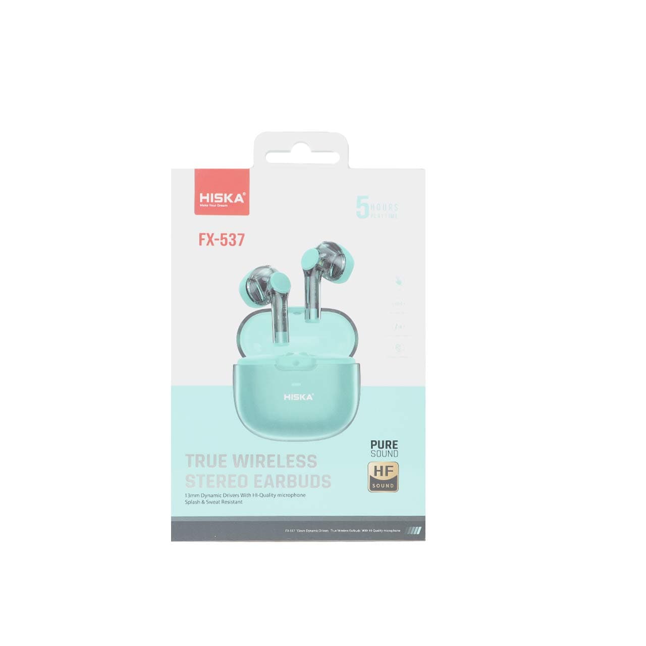 ایرفون بی سیم HISKA مدل FX-537 – سبز — تصویر ۳