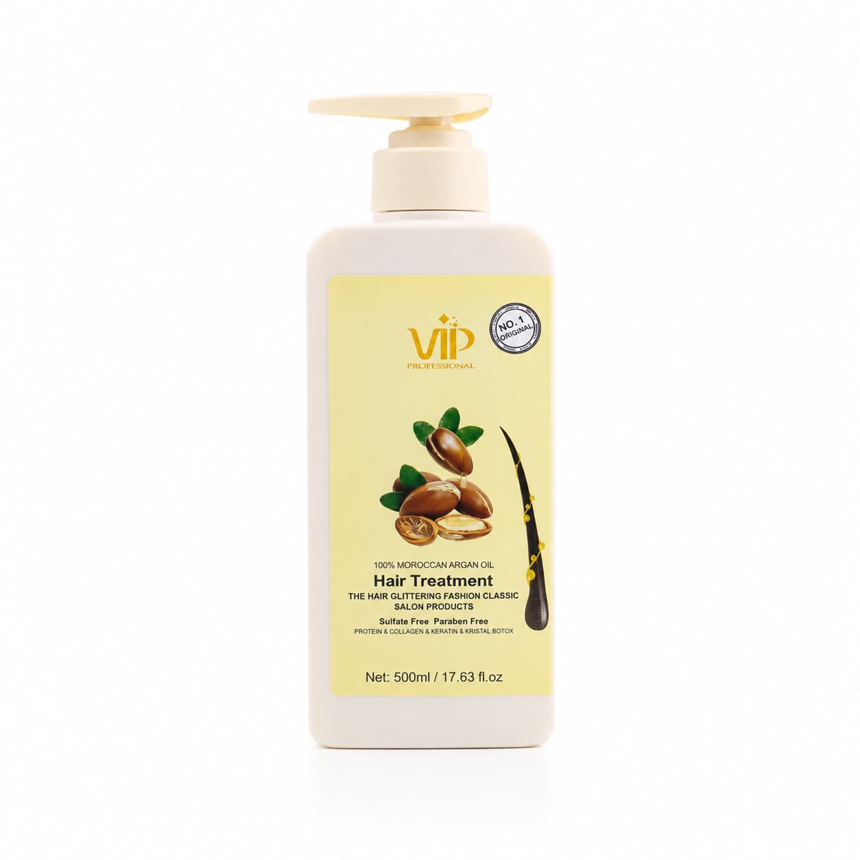ماسک مو آرگان بدون سولفات VIP Professional مدل Hair Treatment حجم 500 میل