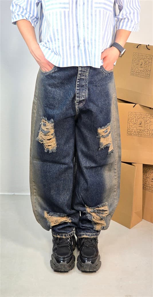 شلوار بگ بالونی زاپدار Balenciaga — تصویر ۲