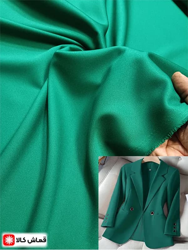 پارچه کرپ سبز — تصویر ۲