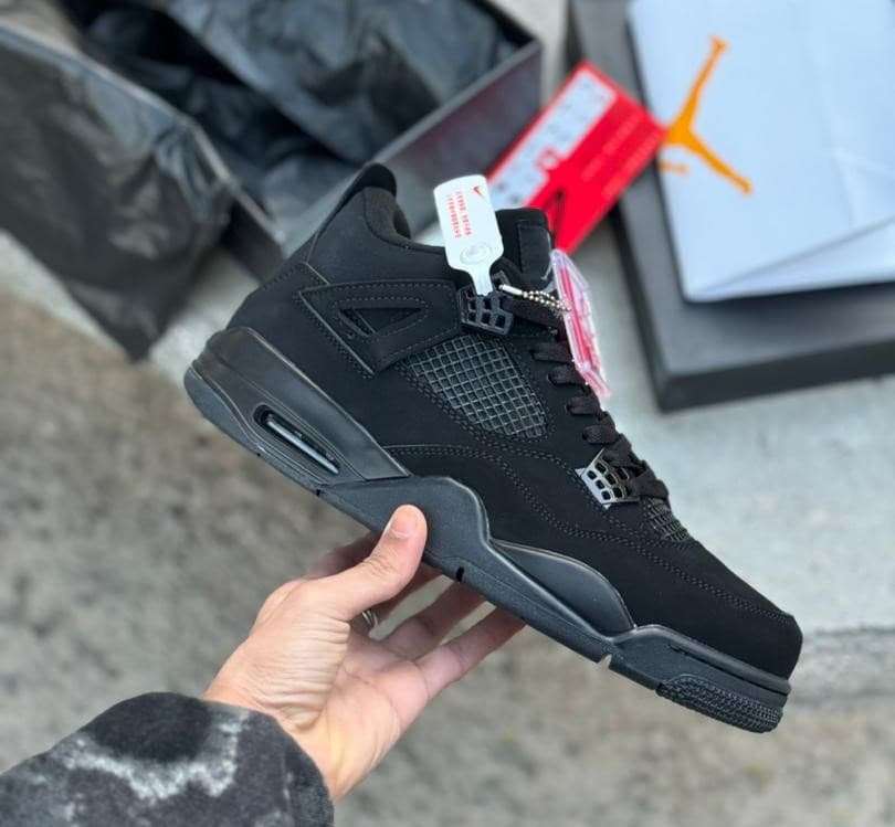 نایک جردن 4 رترو بلک کت (رپلیکا کوالیتی) Jordan 4 Retro Black Cat — تصویر ۲
