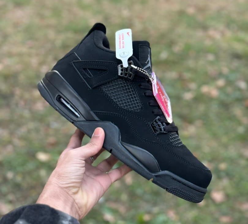 نایک جردن 4 رترو بلک کت (رپلیکا کوالیتی) Jordan 4 Retro Black Cat