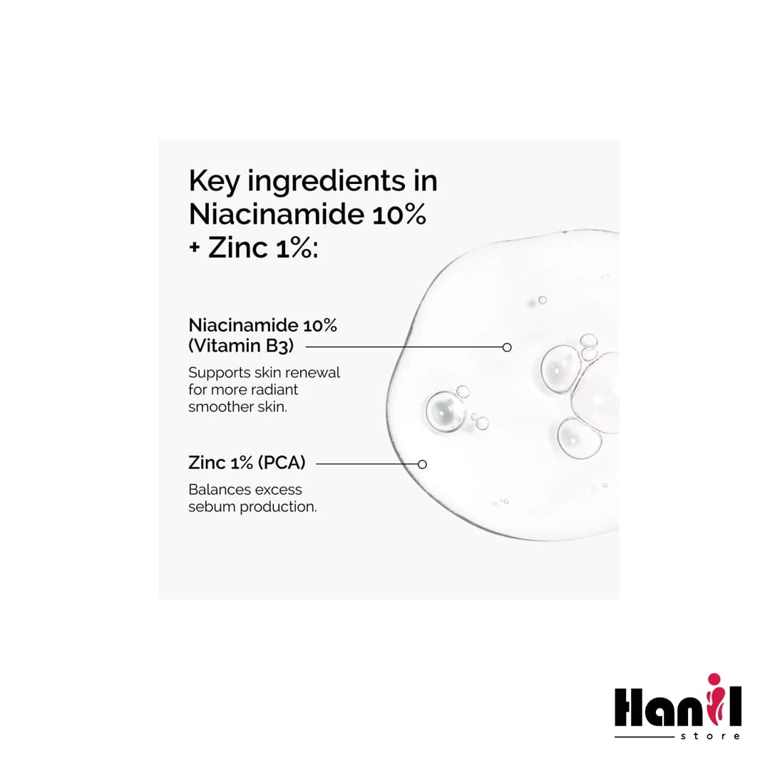 سرم نیاسینامید اوردینری 10% + زینک Niacinamide 10% + Zinc 1% — تصویر ۳